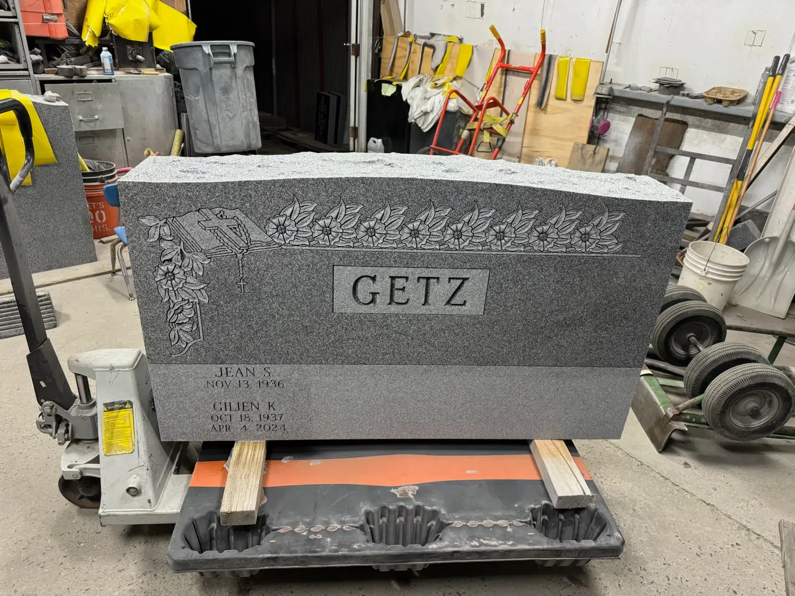 Granite Military Headstone hand-carved by Military Memorials in NJ — image 5